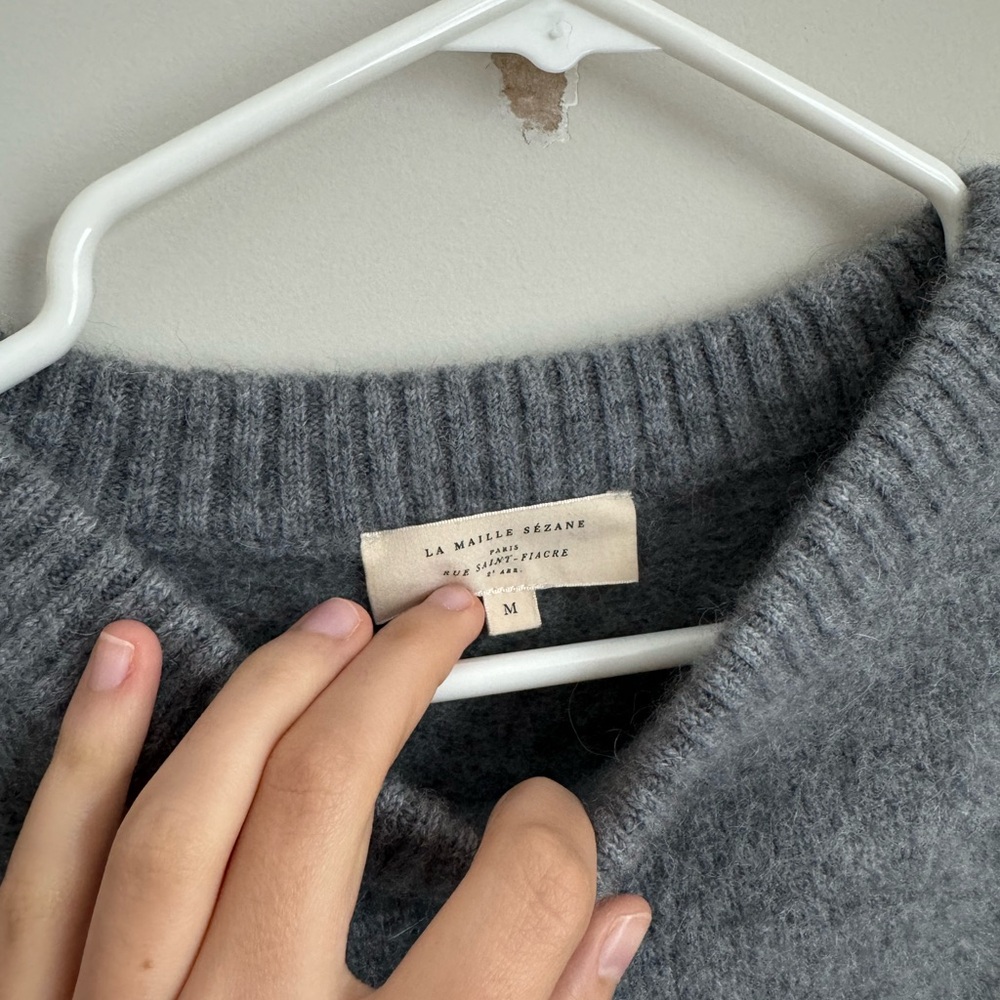 Sezane Grey Amiel Jumper - Picture 4 of 9